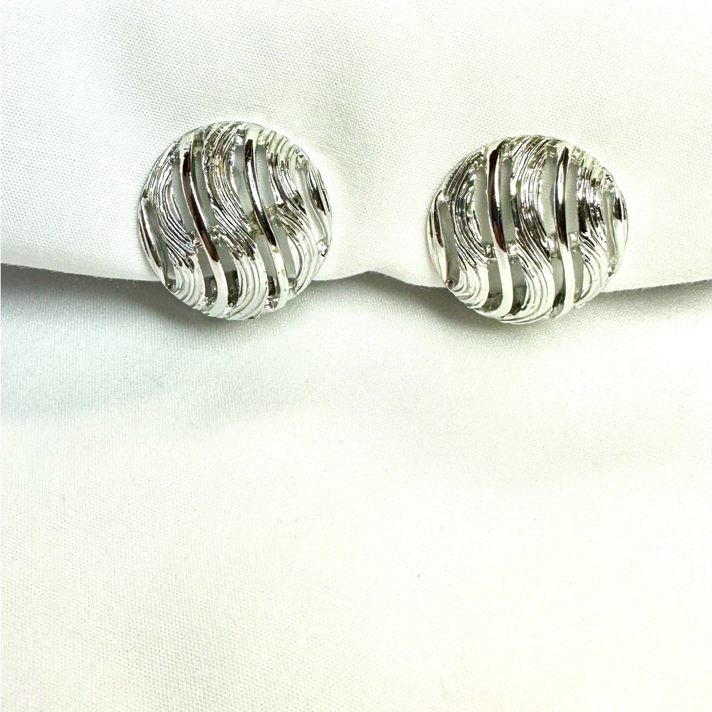 Kramer Vintage Silver Tone Earrings